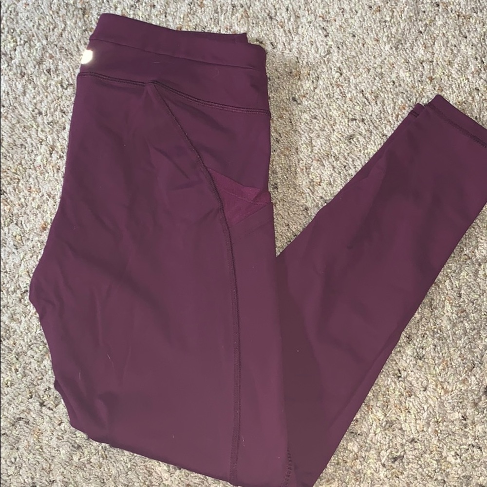 Wine colored leggings